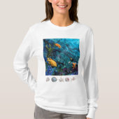 T-SHIRT ORANGE FISH BLUE OCEAN (Devant)
