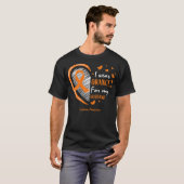 T-shirt Orange For My Husband Leukemia Awareness (Devant entier)