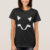 T-shirt Orange Fox Face Halloween Apparel Matching Group F (Devant)