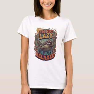 T-shirt Orange Frais JE NE SUIS PAS PARASSEUX JE SUIS JUST