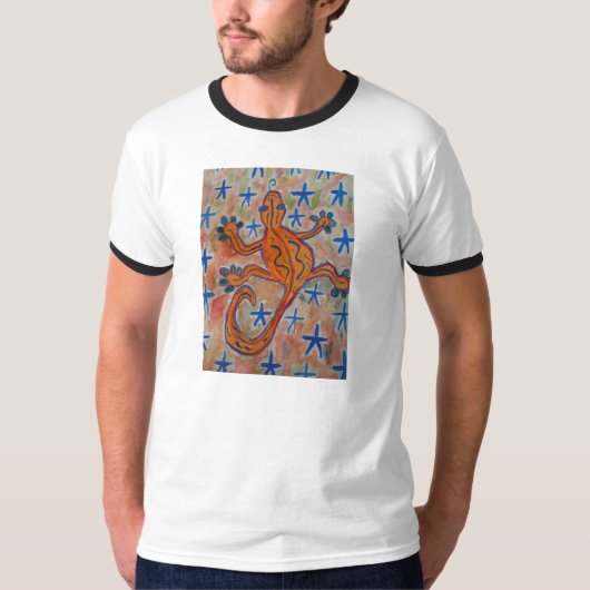 T-shirt Orange Gecko (Devant)