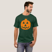 T-shirt Orange graphique de confettis o'Lantern de Jack (Devant entier)