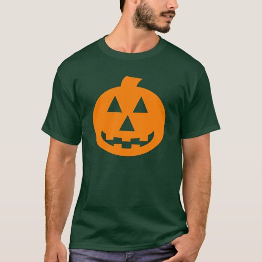 T-shirt Orange graphique de confettis o'Lantern de Jack (Devant)