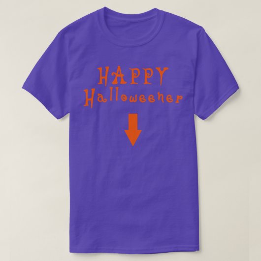 T-shirt orange halloweer (Design devant)
