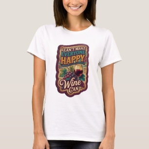 T-shirt Orange JE NE PEUX PAS RENDRE TOUT LE MONDE HEUREUX