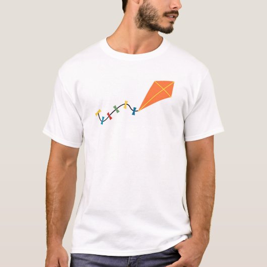 T-shirt Orange Kite (Devant)