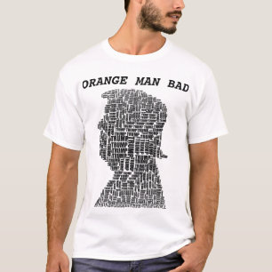 T-SHIRT ORANGE MAN MAUVAIS NOUVEAU