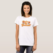 T-Shirt Orange Marron Crois en Toi (Devant entier)