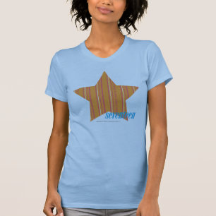 T-shirt Orange mince 4 de rayures