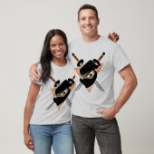 T-shirt Orange Ninja Puissant (Unisexe)