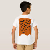 T-shirt Orange & Noir Éffrayant Moderne Joyeux Halloween E (Dos entier)