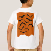 T-shirt Orange & Noir Éffrayant Moderne Joyeux Halloween E (Dos)