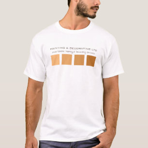 T-shirt Orange Ombre Carrés, Peintre & Décorateur Advert