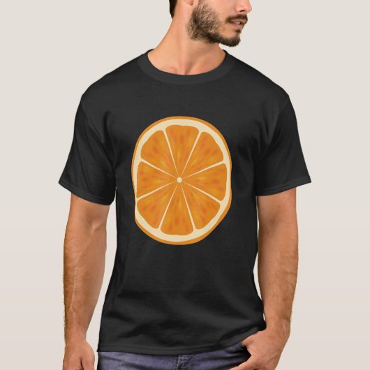T-shirt Orange orange pour fille fruit orange (Devant)