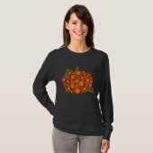 T-shirt Orange Polka Dot Pumpkin October Fall (Devant entier)