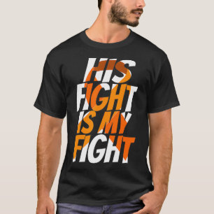 T-shirt Orange Ribbon Conscience du cancer du rein pour lu