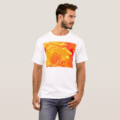 T-shirt orange rose fluorescent (Devant entier)