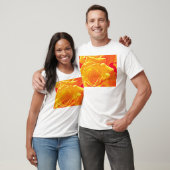 T-shirt orange rose fluorescent (Unisexe)