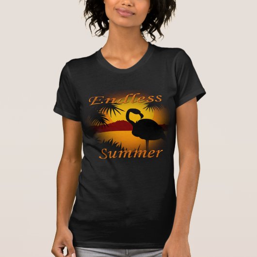 T-shirt Orange sans fin d'été (Devant)