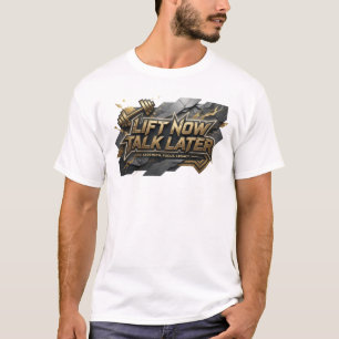 T-shirt Orange Soulever maintenant parler plus tard FORCE