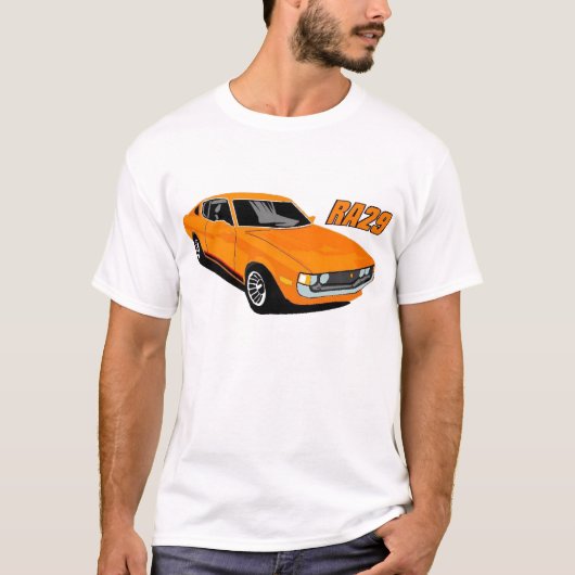 T-shirt Orange Toyota Celica RA29 (Devant)
