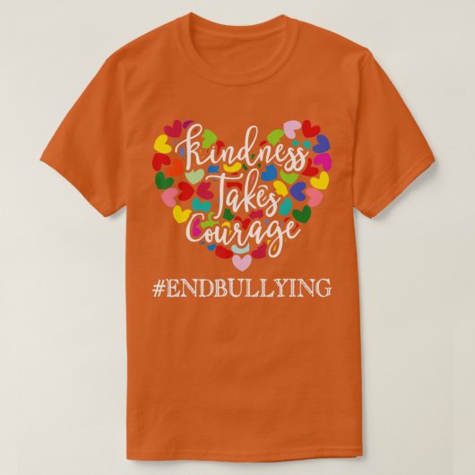 T-shirt Orange Unity Day Antibullying Spreed Kindness (Design devant)