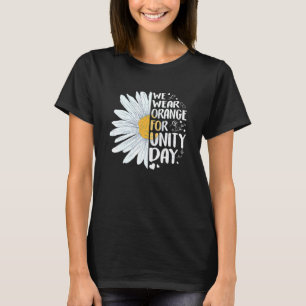 T-shirt ORANGE UNITY DAY Daisy Nous Portons Orange For Uni
