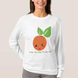 T-shirt "Orange vous heureuse" longue douille