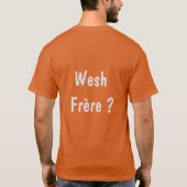T-shirt Orange Wesh Frère (Dos)