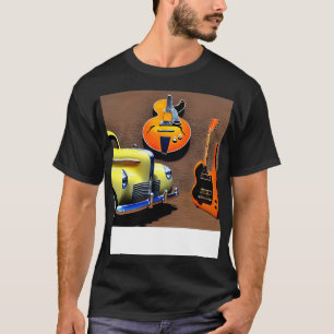 T-shirt Oranges et citrons Une image Abstraite de guitares