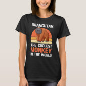 T-shirt Orangutan The Coolest Monkey Orangutans 1 (Devant)
