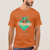 T-shirt Oranjestad Aruba Retro Souvenir des Caraïbes Vinta (Devant)