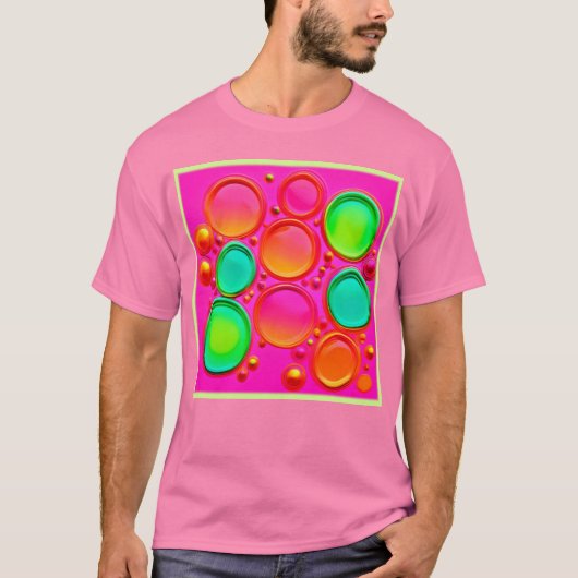 T-shirt Orb coloré Art Abstrait (Devant)