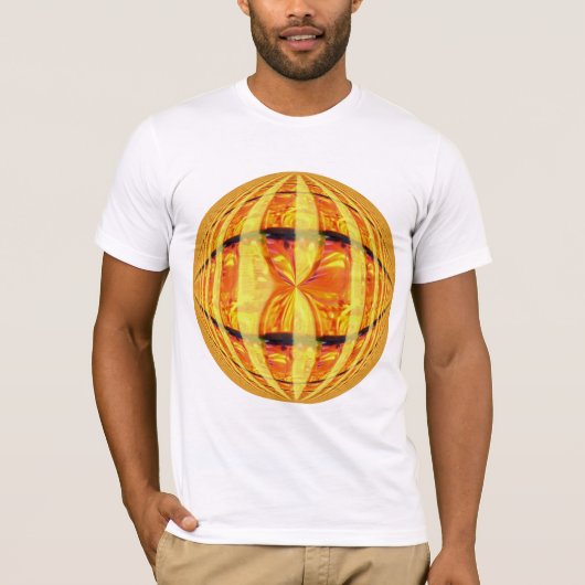 T-shirt Orb Gold Round blanc (Devant)