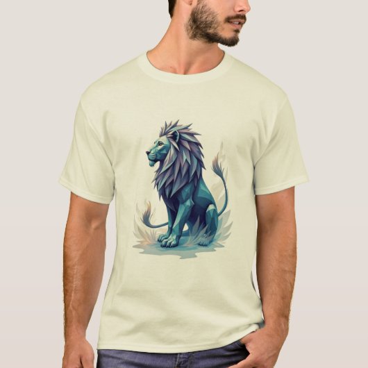 T-shirt Orbit Threads logo roi lion (Devant)