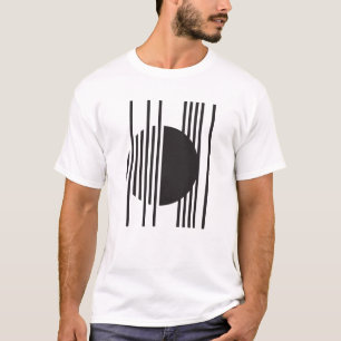 T-shirt Orbite rayée géométrique