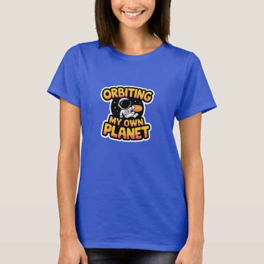 T-shirt Orbiter ma propre planète (Devant)