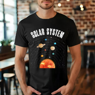T-shirt Orbites vintages des planètes Amateur d'astronomie