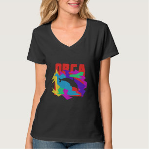 T-shirt Orca Animal Mosaïque Puzzle Swea