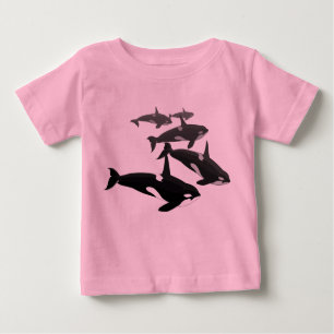 T-Shirt Orca Baby Personnalisé Orca Whale Shirt