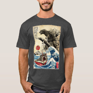 T-shirt Orca dans la Tapisserie japonaise