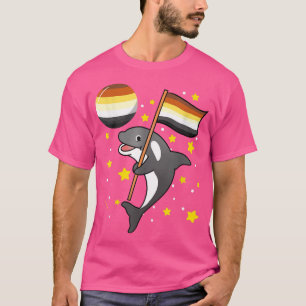 T-shirt Orca Dans L'Espace Gay Pride Ours