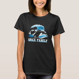 T-shirt Orca Famille Vague Vintage Pour Orcas Whale Sweats