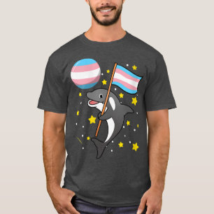 T-shirt Orca Femme Dans L'Espace Trans Pride VNeck
