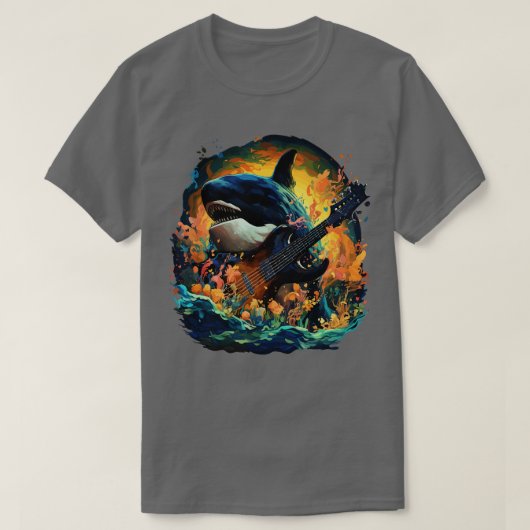 T-shirt Orca Jouer de la guitare (Design devant)