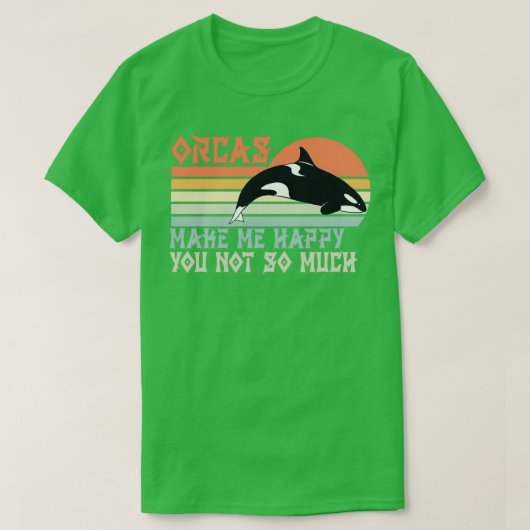 T-shirt Orca Killer Whale Dit Drôle 1 (Design devant)