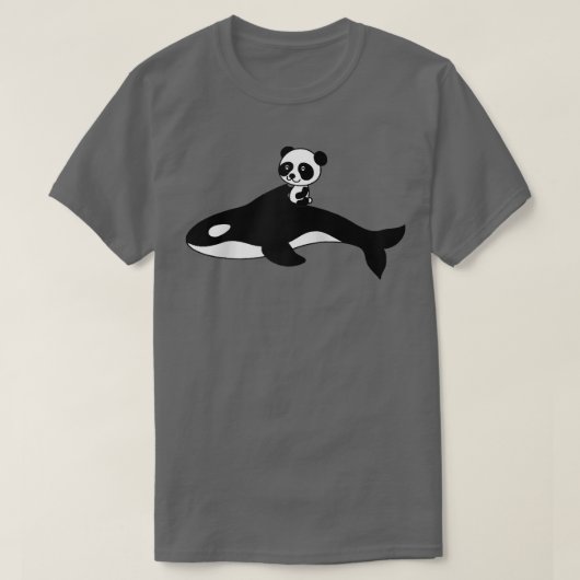 T-shirt Orca Killer Whale Panda Ours Bébé Cadeau Raglan Ba (Design devant)