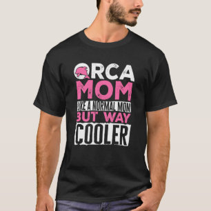 T-shirt Orca Maman Graphisme Pour Femmes Filles Moms Balei