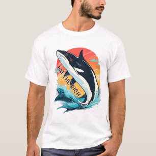 T-shirt Orca Mange le Rich