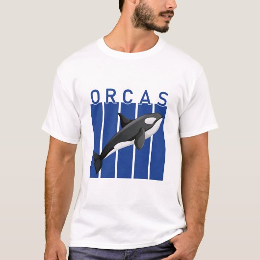 T-shirt Orca - Oiseaux de louvres océaniques (Devant)